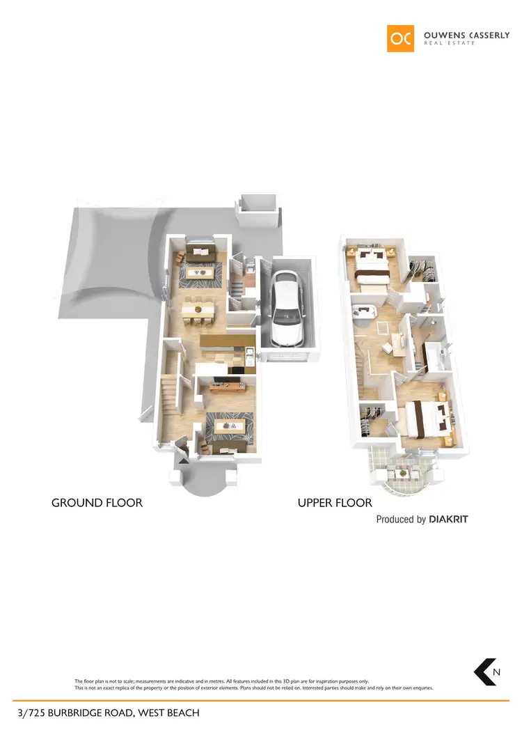 Floorplan of Homely townhouse listing, 3/725 Burbridge Road, West Beach SA 5024