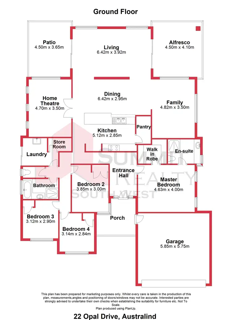 Floorplan of Homely house listing, 22 Opal Drive, Australind WA 6233