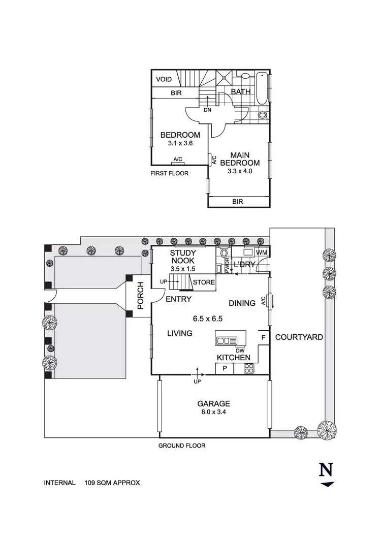 Floorplan of Homely townhouse listing, 1/53 Lincoln Avenue, Coburg North VIC 3058