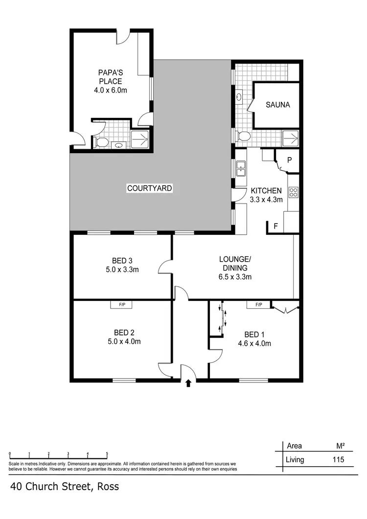 Floorplan of Homely house listing, 40 Church Street, Ross TAS 7209