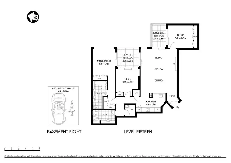 Floorplan of Homely apartment listing, 1503/2 Dind Street, Milsons Point NSW 2061