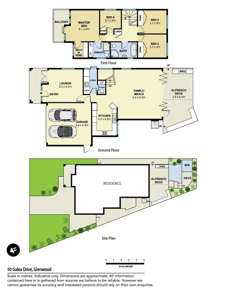 Floorplan of Homely house listing, 50 Galea Drive, Glenwood NSW 2768