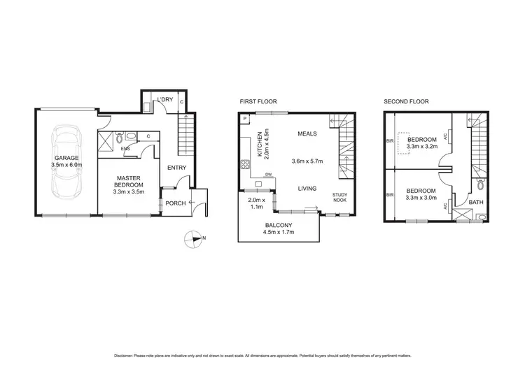 Floorplan of Homely townhouse listing, 80 Rankins Road, Kensington VIC 3031