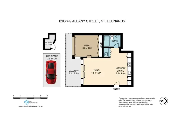Floorplan of Homely apartment listing, 1203/7-9 Albany Street, St Leonards NSW 2065