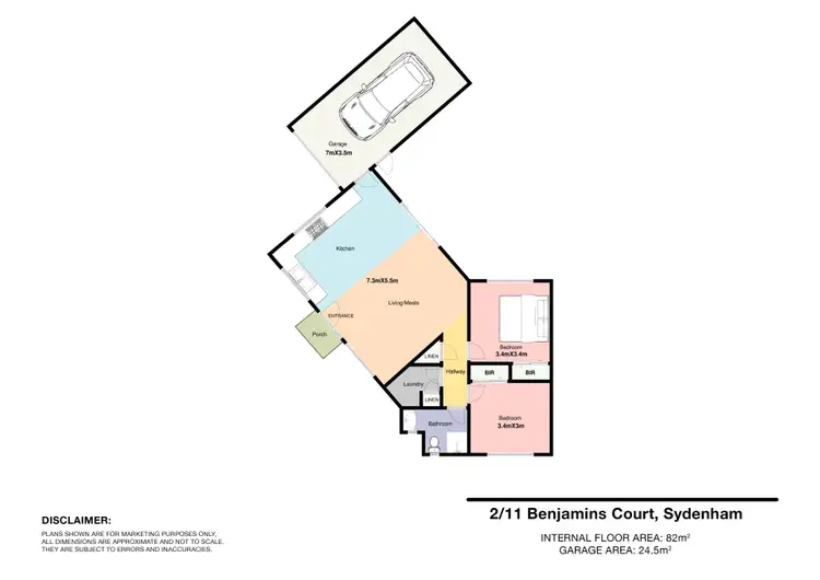 Floorplan of Homely unit listing, 2/11 Benjamin Court, Sydenham VIC 3037