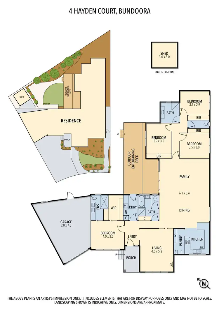 Floorplan of Homely house listing, 4 Hayden Court, Bundoora VIC 3083