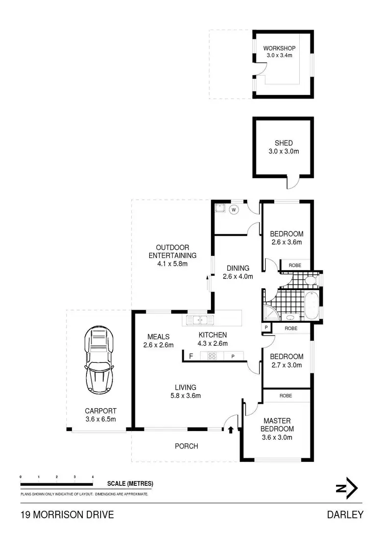 Floorplan of Homely house listing, 19 Morrison Drive, Darley VIC 3340