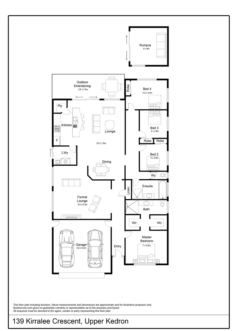 Floorplan of Homely house listing, 139 Kirralee Crescent, Upper Kedron QLD 4055