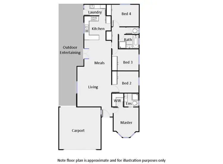 Floorplan of Homely house listing, 8B Dawn Avenue, Gol Gol NSW 2738