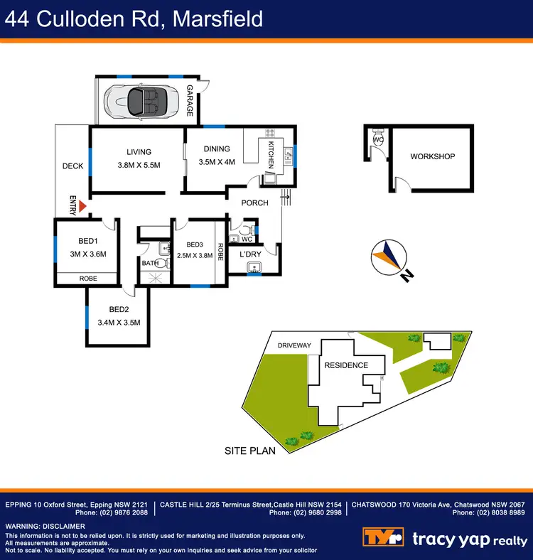 Floorplan of Homely house listing, 44 Culloden Road, Marsfield NSW 2122