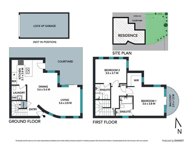 Floorplan of Homely townhouse listing, 1/62 Willis Street, Kingsford NSW 2032