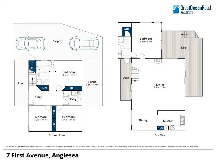Floorplan of Homely house listing, 7 First Avenue, Anglesea VIC 3230