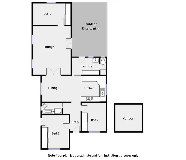 Floorplan of Homely house listing, 431 Dairtnunk Avenue, Cardross VIC 3496