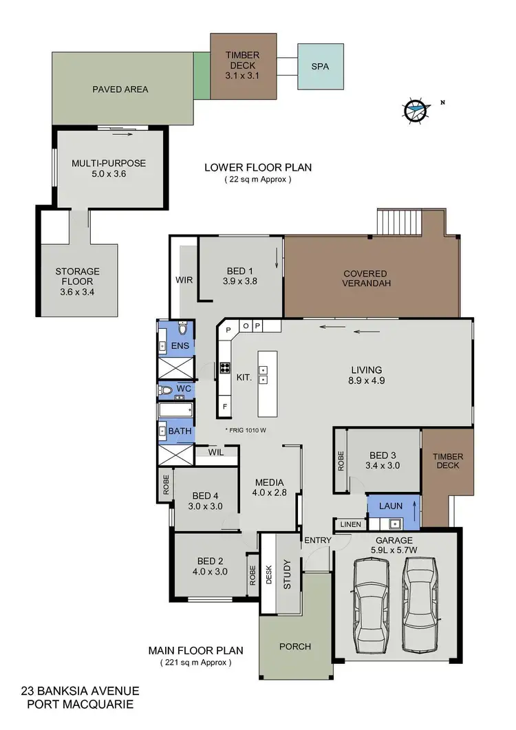 Floorplan of Homely house listing, 23 Banksia Avenue, Port Macquarie NSW 2444