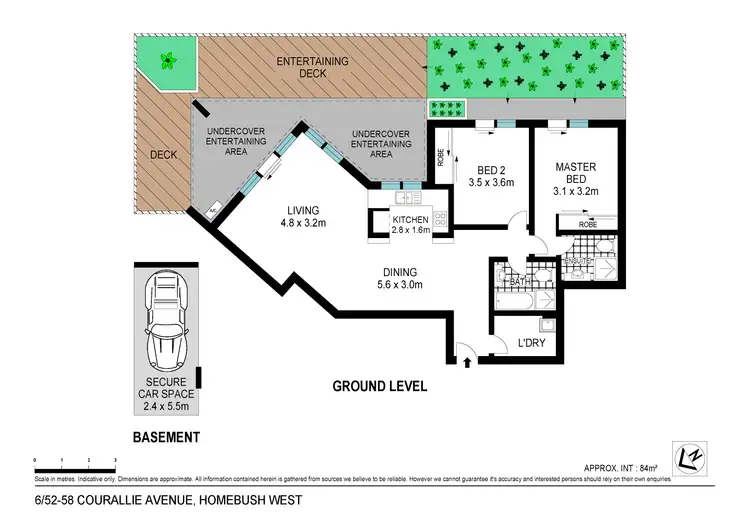 Floorplan of Homely apartment listing, 6/52-58 Courallie Avenue, Homebush West NSW 2140