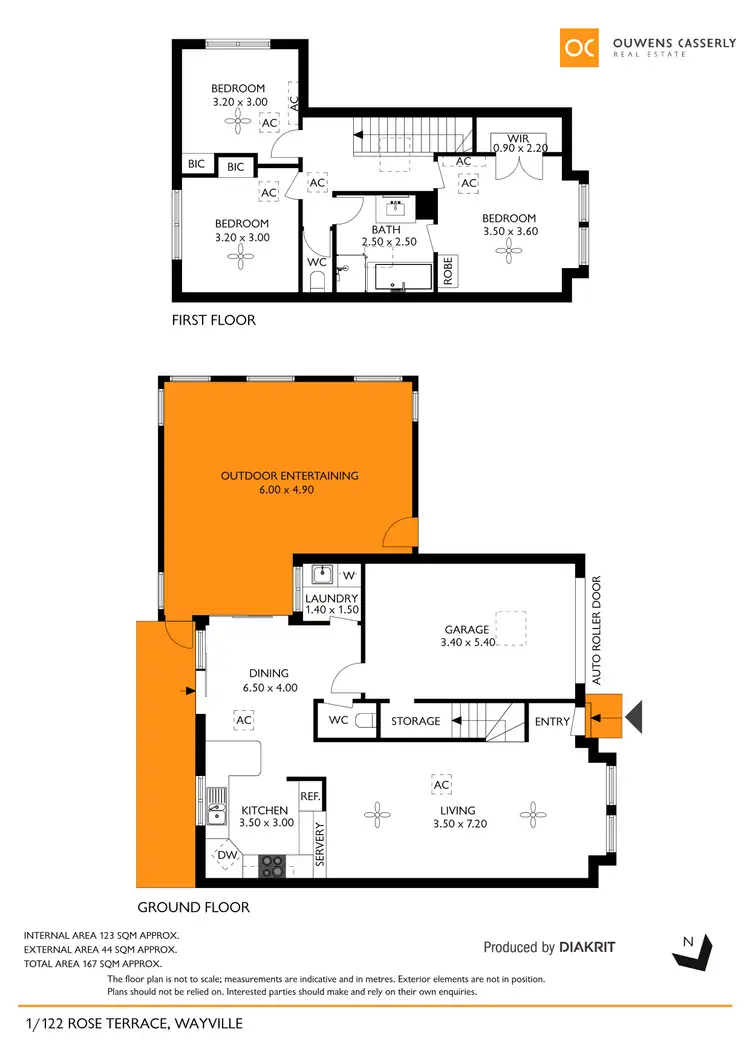 Floorplan of Homely townhouse listing, 1/122 Rose Terrace, Wayville SA 5034