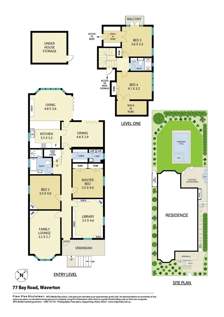 Floorplan of Homely house listing, 77 Bay Road, Waverton NSW 2060
