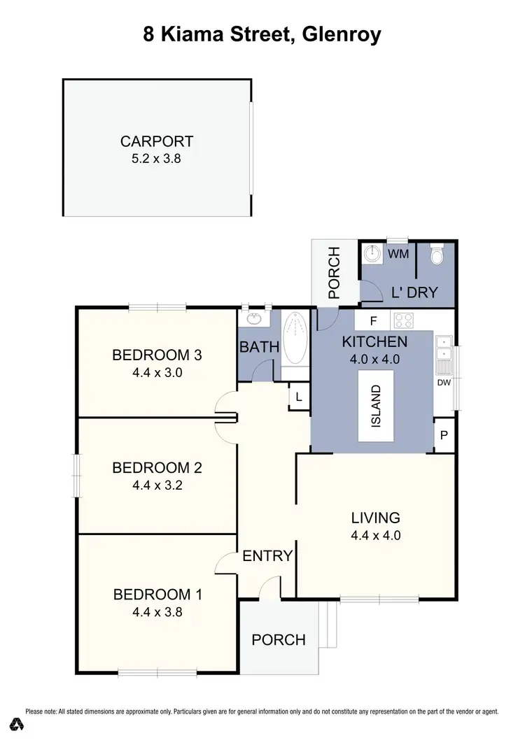 Floorplan of Homely house listing, 8 Kiama Street, Glenroy VIC 3046