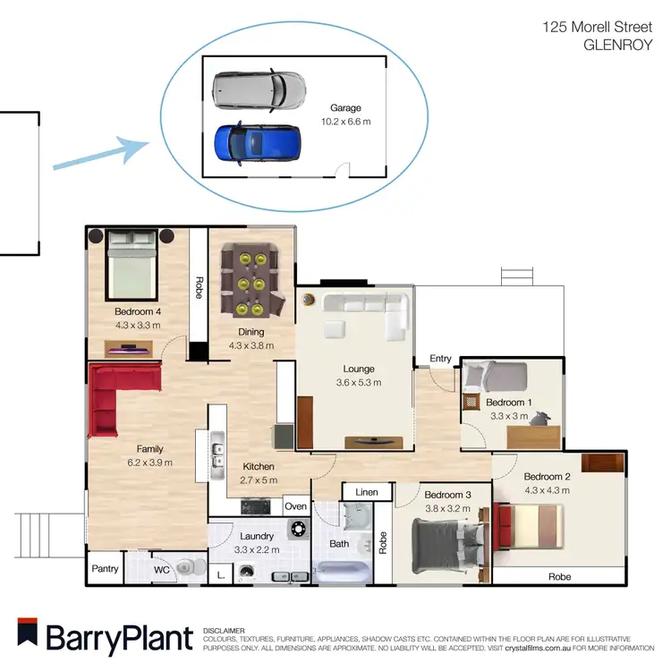 Floorplan of Homely house listing, 125 Morell Street, Glenroy VIC 3046