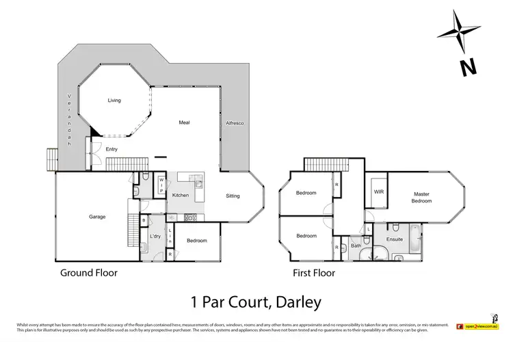 Floorplan of Homely house listing, 1 Par Court, Darley VIC 3340