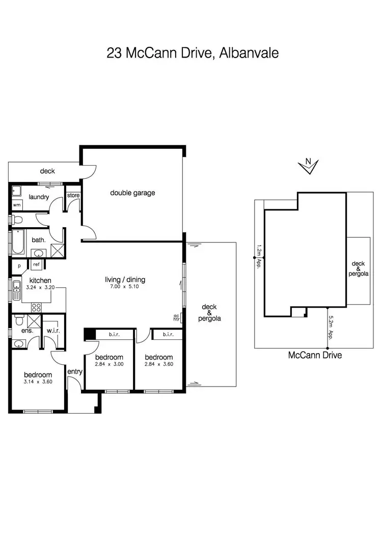 Floorplan of Homely house listing, 23 McCann Drive, Albanvale VIC 3021