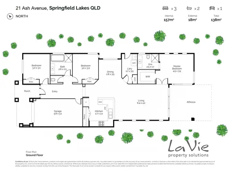 Floorplan of Homely house listing, 21 Ash Avenue, Springfield Lakes QLD 4300