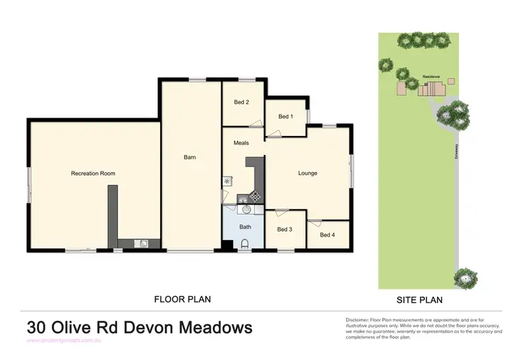 Floorplan of Homely rural property listing, 30 Olive Road, Devon Meadows VIC 3977