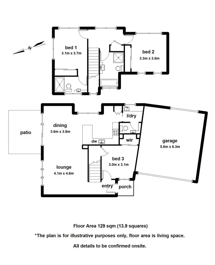 Floorplan of Homely townhouse listing, 2/19 Gabrielle Court, Ferntree Gully VIC 3156