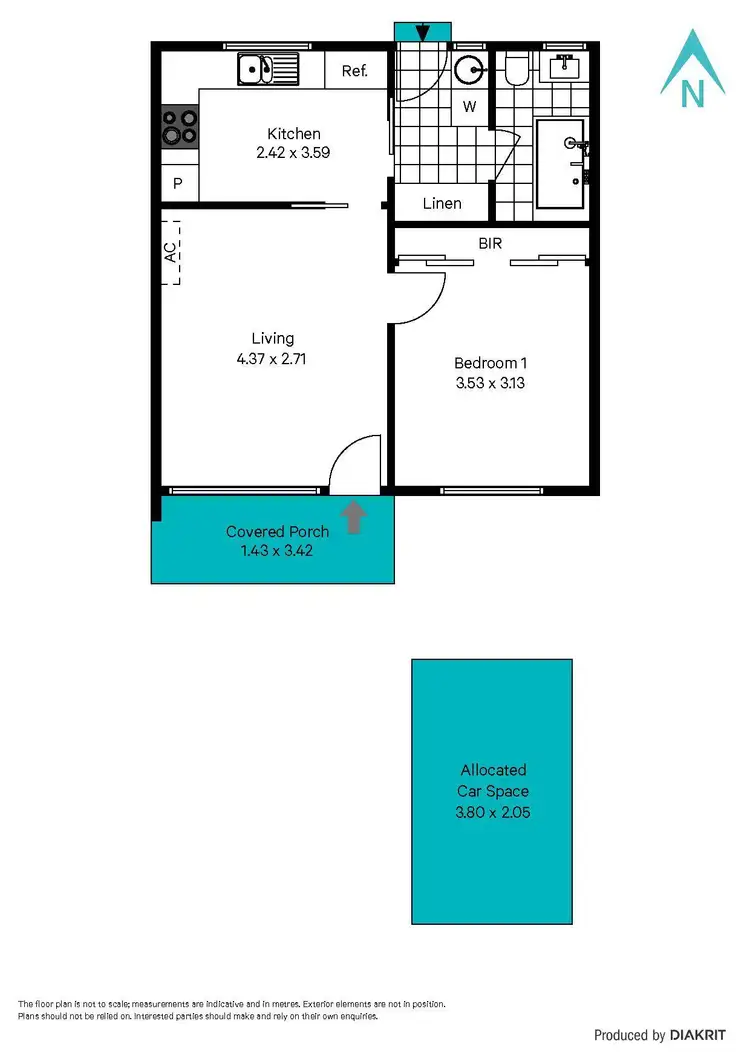 Floorplan of Homely unit listing, 17/2 Harrow Road, Somerton Park SA 5044