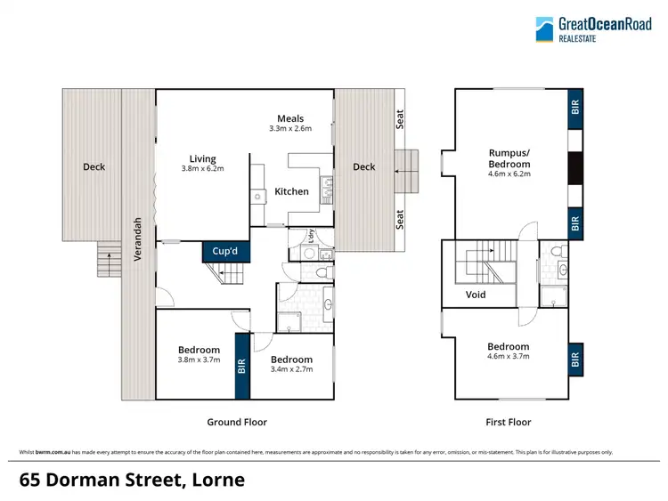 Floorplan of Homely house listing, 65 Dorman Street, Lorne VIC 3232
