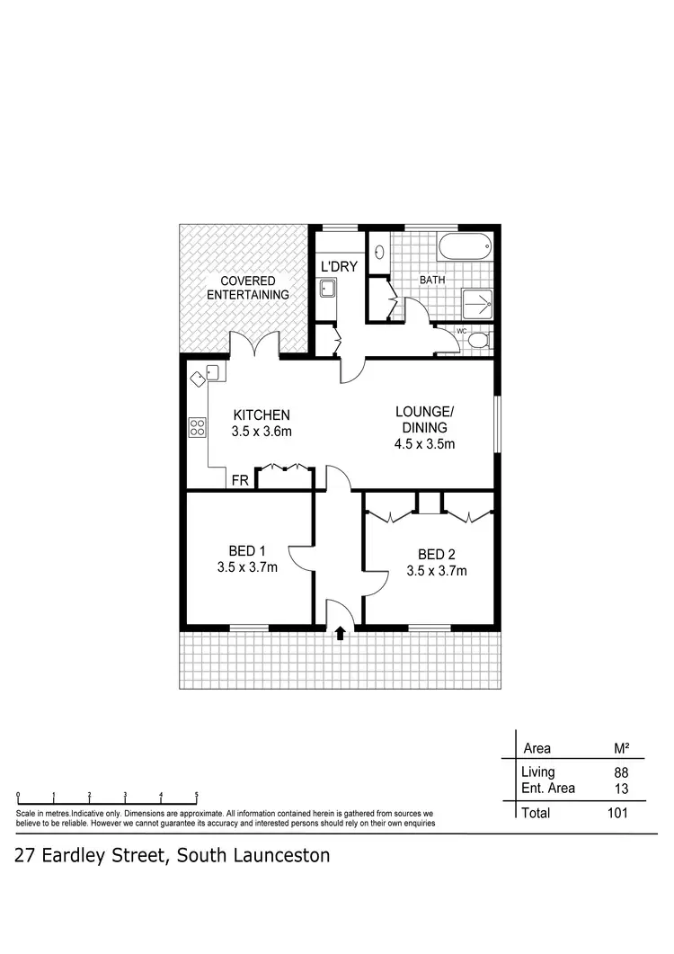 Floorplan of Homely house listing, 27 Eardley Street, South Launceston TAS 7249