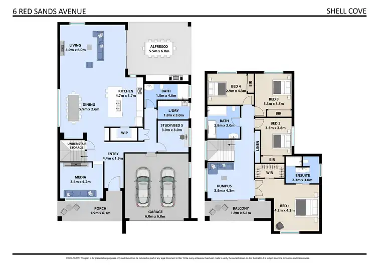 Floorplan of Homely house listing, 6 Red Sands Avenue, Shell Cove NSW 2529