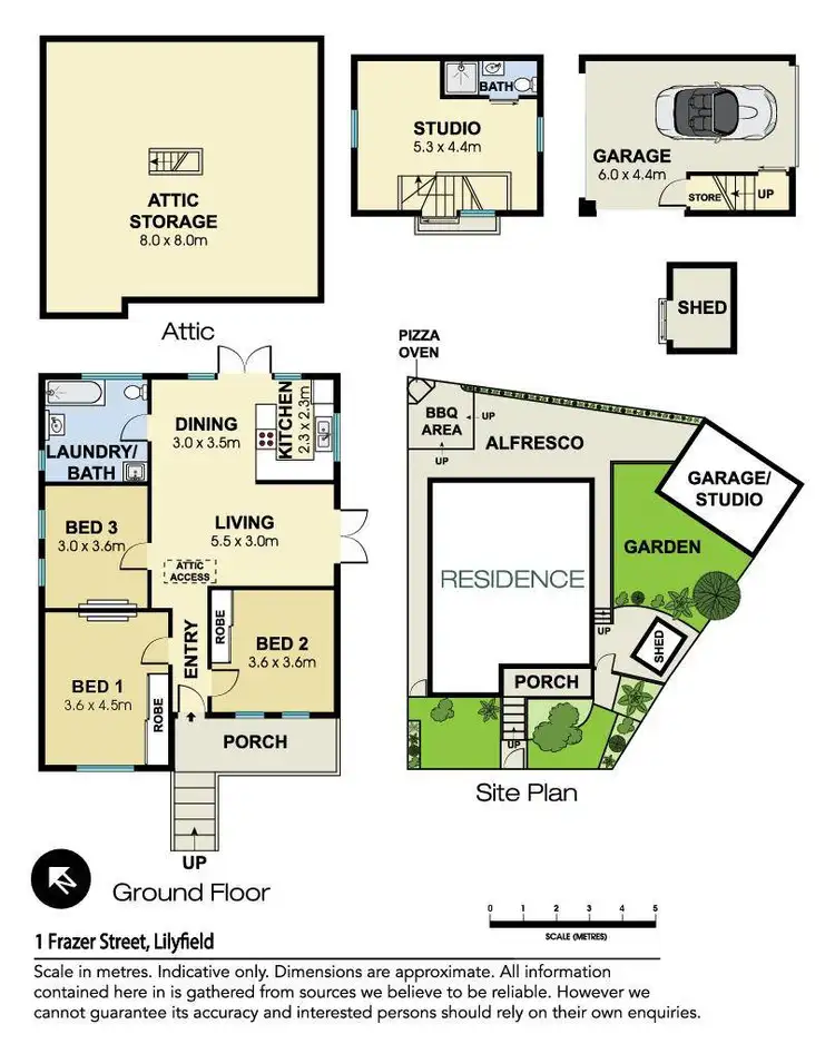 Floorplan of Homely house listing, 1 Frazer Street, Lilyfield NSW 2040