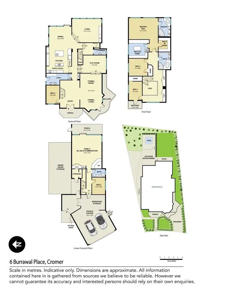 Floorplan of Homely house listing, 6 Burrawal Place, Cromer NSW 2099
