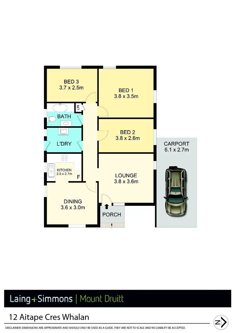 Floorplan of Homely house listing, 12 Aitape Crescent, Whalan NSW 2770