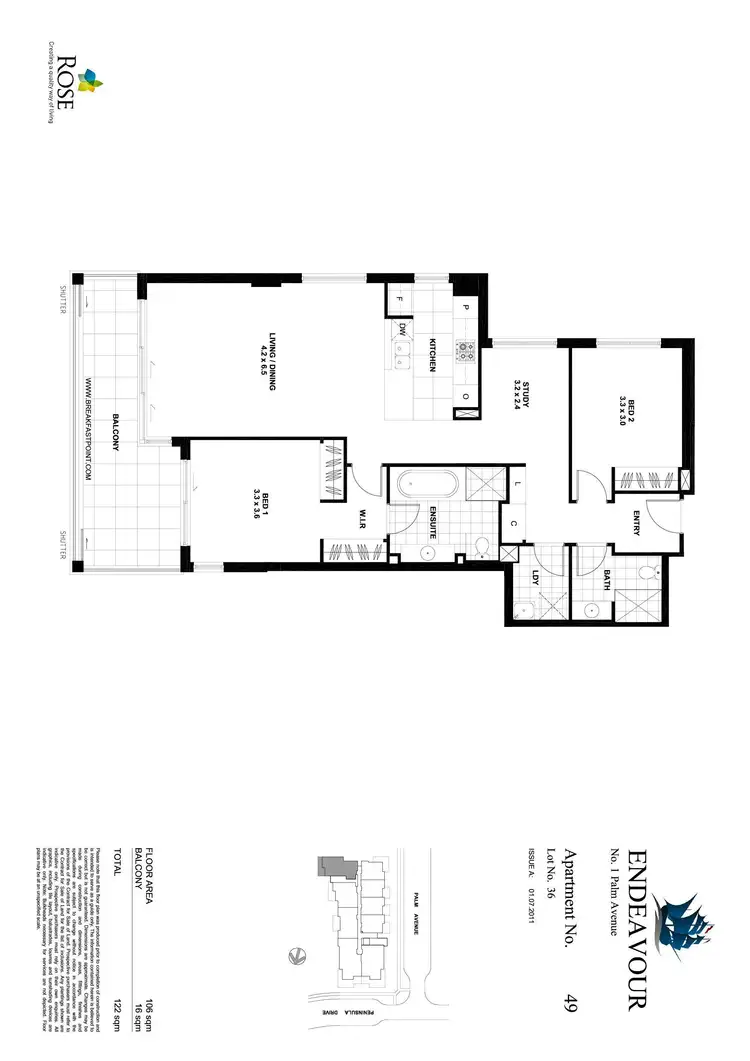 Floorplan of Homely apartment listing, 49/1 Palm Avenue, Breakfast Point NSW 2137