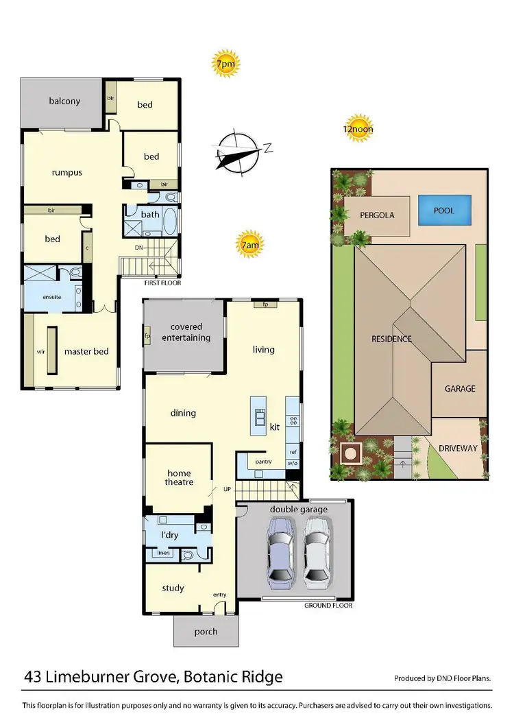 Floorplan of Homely house listing, 43 Limeburner Grove, Botanic Ridge VIC 3977