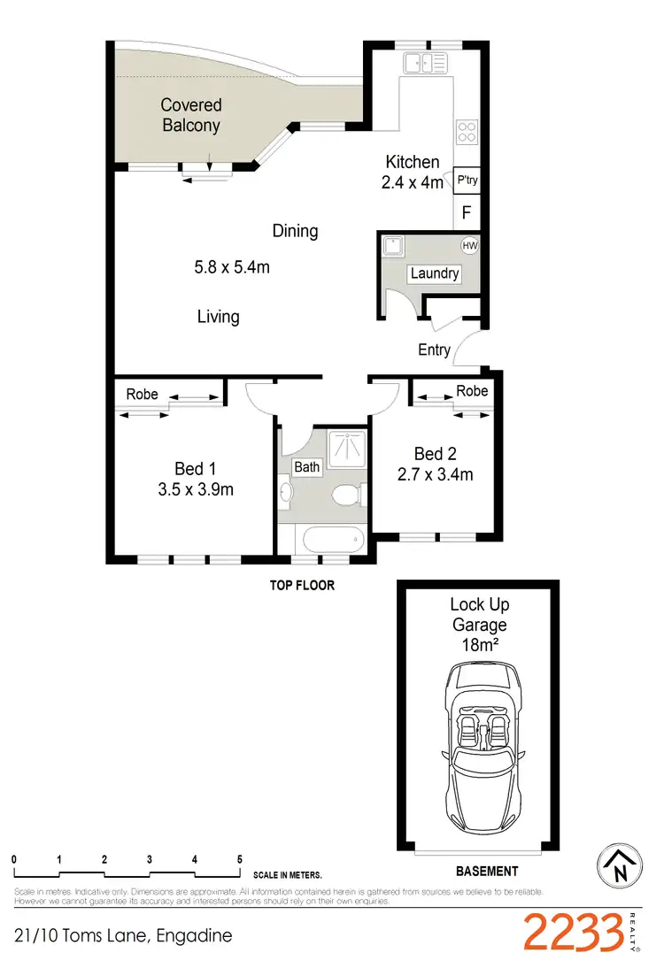 Floorplan of Homely apartment listing, 21/10 Toms Lane, Engadine NSW 2233