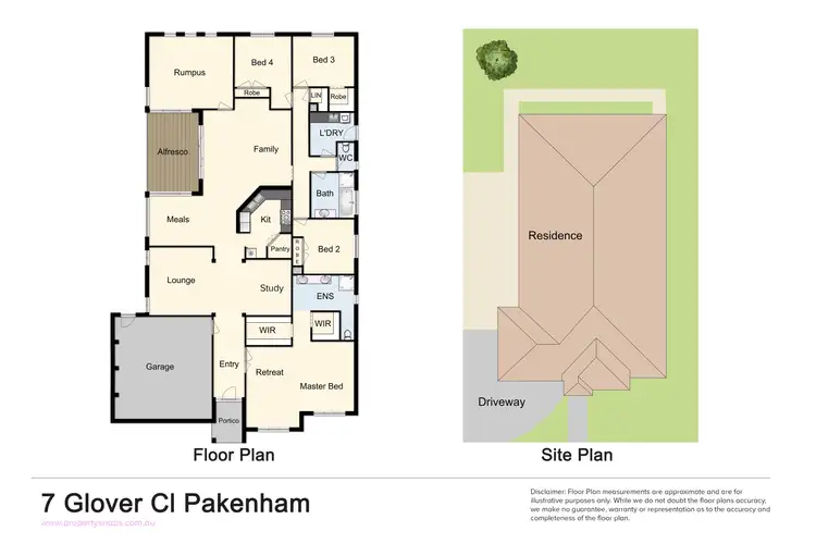 Floorplan of Homely house listing, 7 Glover Close, Pakenham VIC 3810