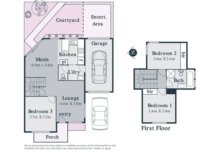 Floorplan of Homely townhouse listing, 3/7 Johnson Street, Reservoir VIC 3073