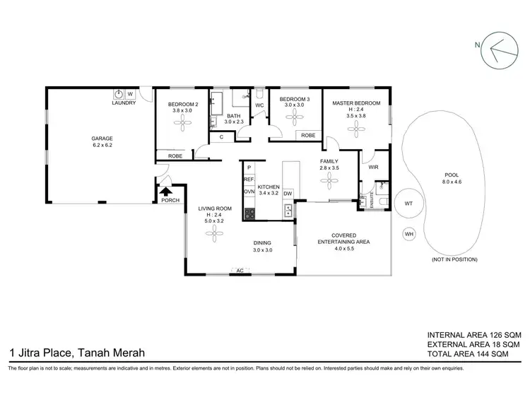 Floorplan of Homely house listing, 1 Jitra Place, Tanah Merah QLD 4128
