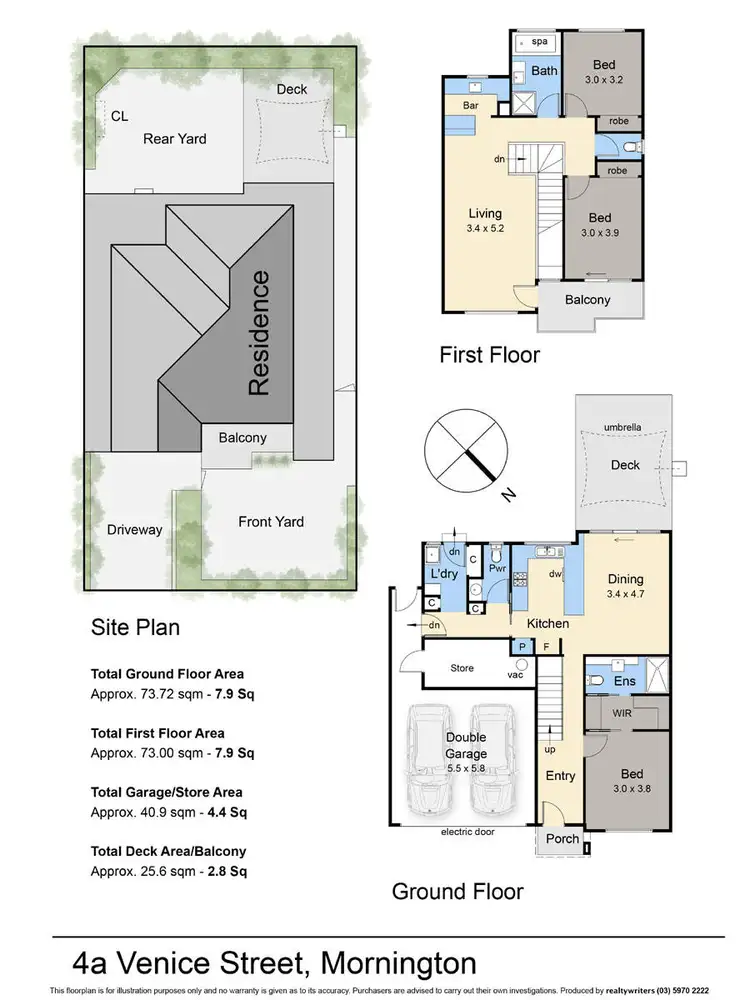 Floorplan of Homely house listing, 4a Venice Street, Mornington VIC 3931