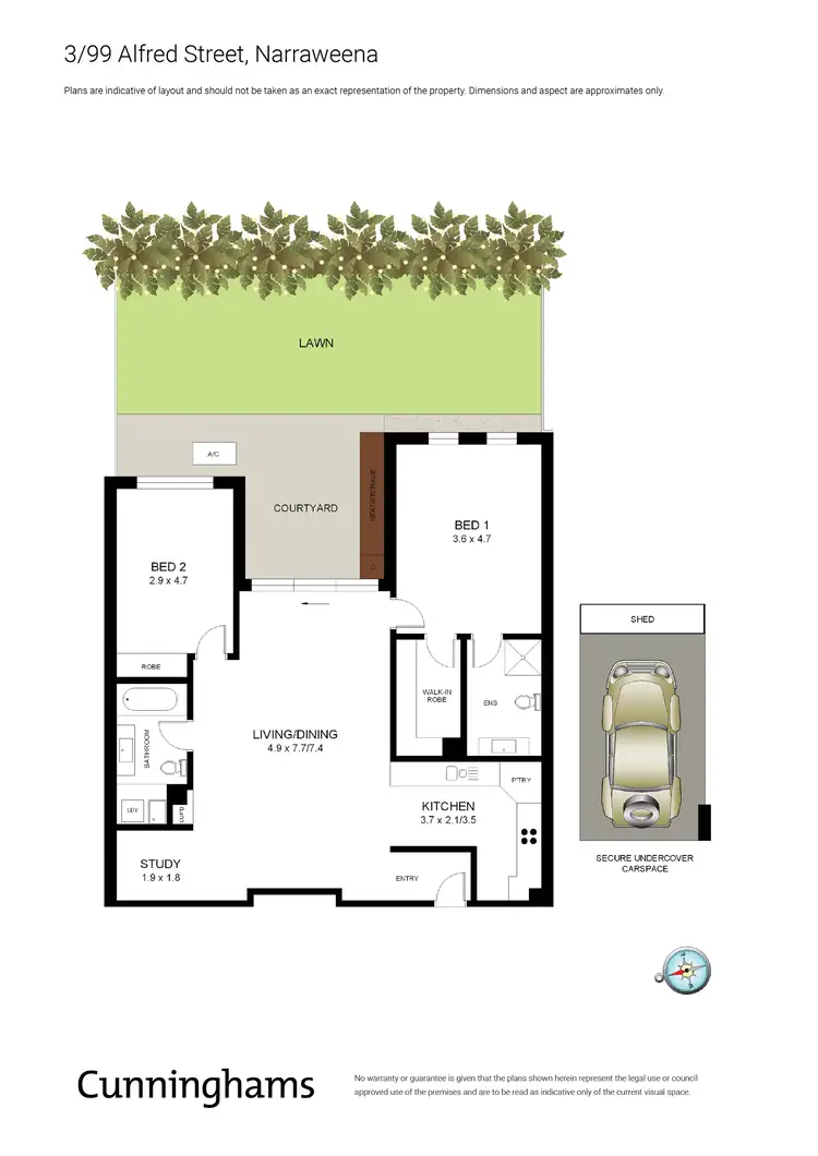 Floorplan of Homely unit listing, 3/99 Alfred Street, Narraweena NSW 2099