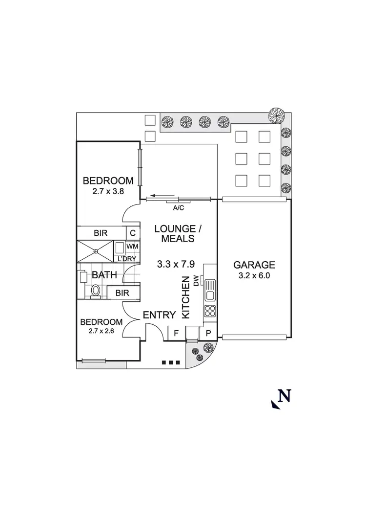 Floorplan of Homely unit listing, 3/17 Maher Street, Fawkner VIC 3060
