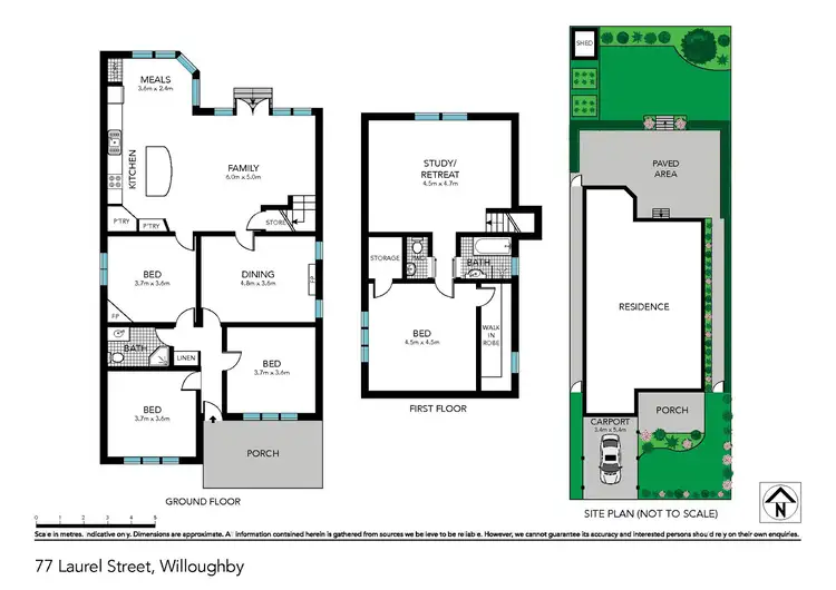 Floorplan of Homely house listing, 77 Laurel Street, Willoughby NSW 2068