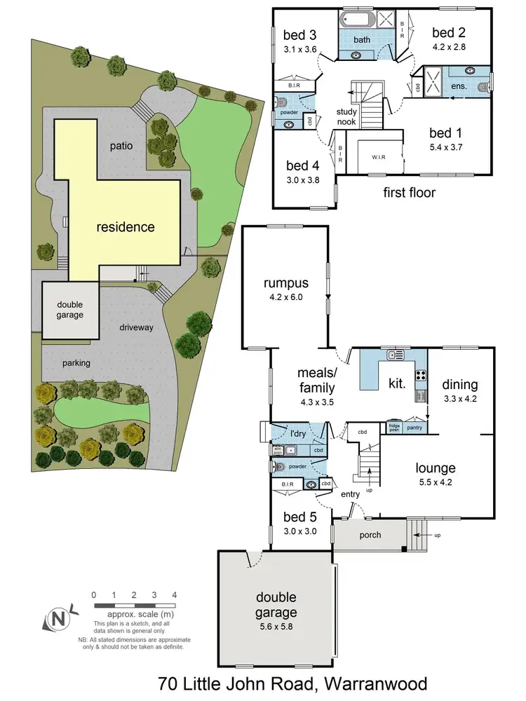 Floorplan of Homely house listing, 70 Little John Road, Warranwood VIC 3134