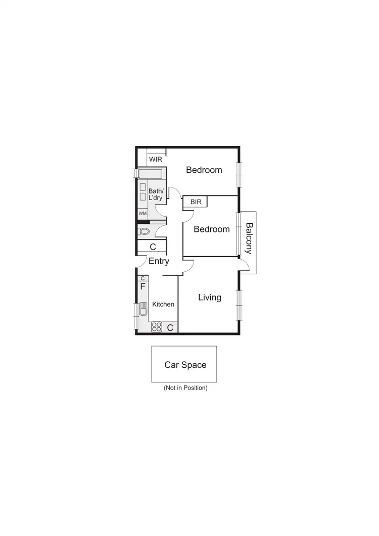 Floorplan of Homely apartment listing, 8/109 Ross Street, Port Melbourne VIC 3207