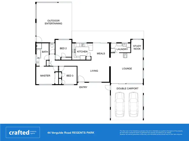 Floorplan of Homely house listing, 44 Vergulde Road, Regents Park QLD 4118