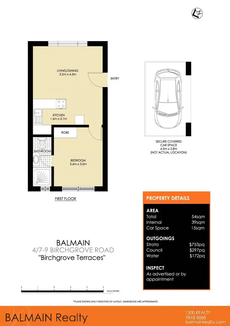 Floorplan of Homely apartment listing, 4/7-9 Birchgrove Road, Balmain NSW 2041