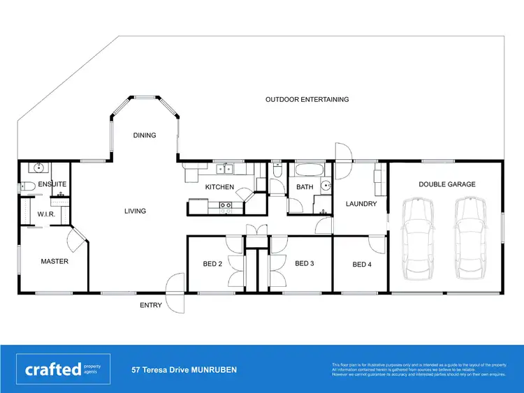 Floorplan of Homely house listing, 57-59 Teresa Drive, Munruben QLD 4125